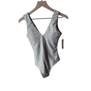 Geode August One Piece Swimsuit NWT Gingham Classic